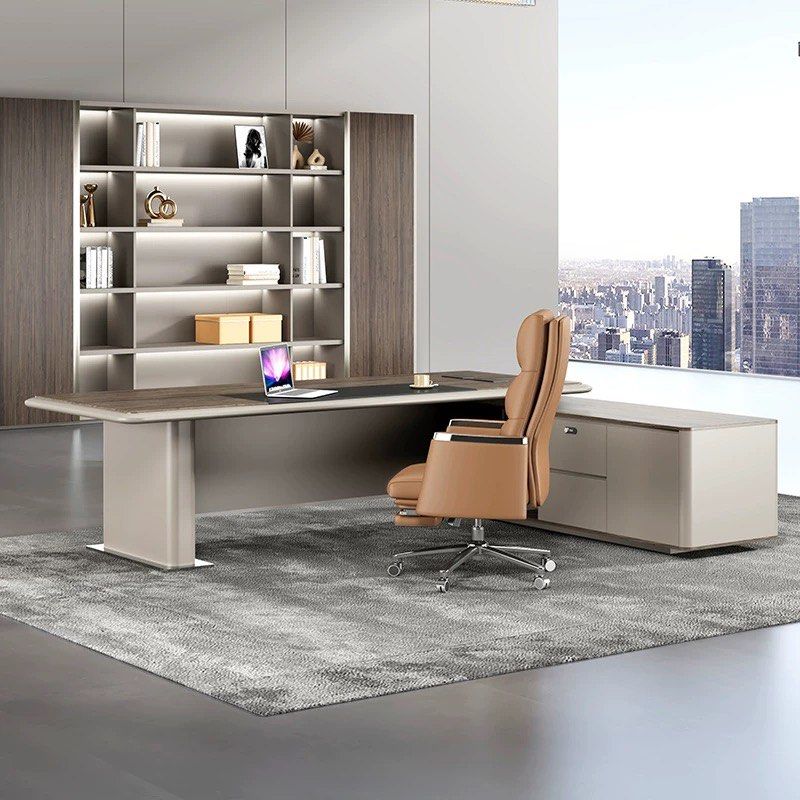 LAROIE Modern L Shaped Office Table