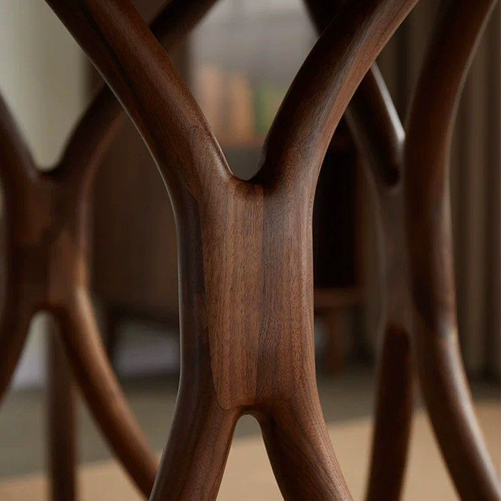 NORA Modern Round Solid Wood Dining Table
