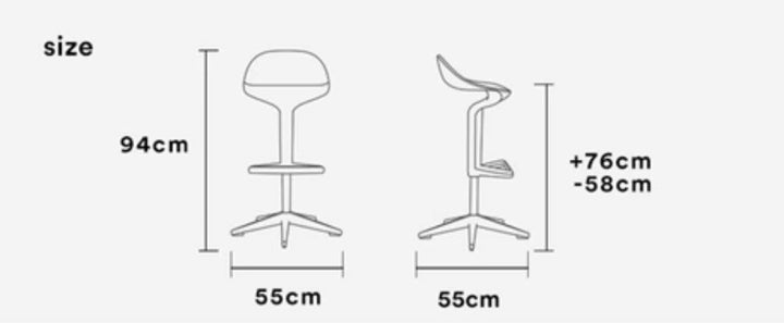 BOVEN Swivel Bar Stool
