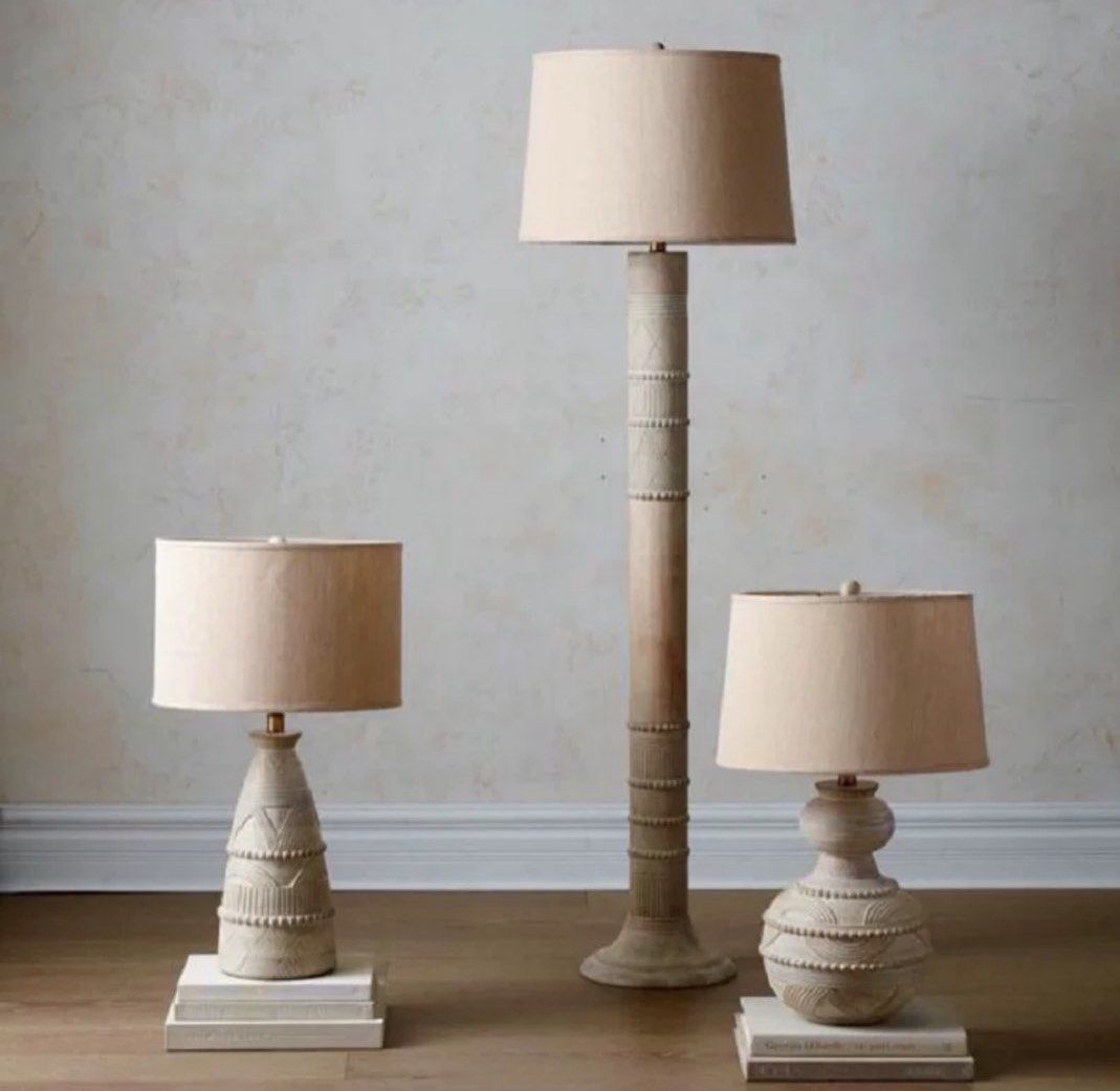 LEOA Antique Table & Floor Lamp