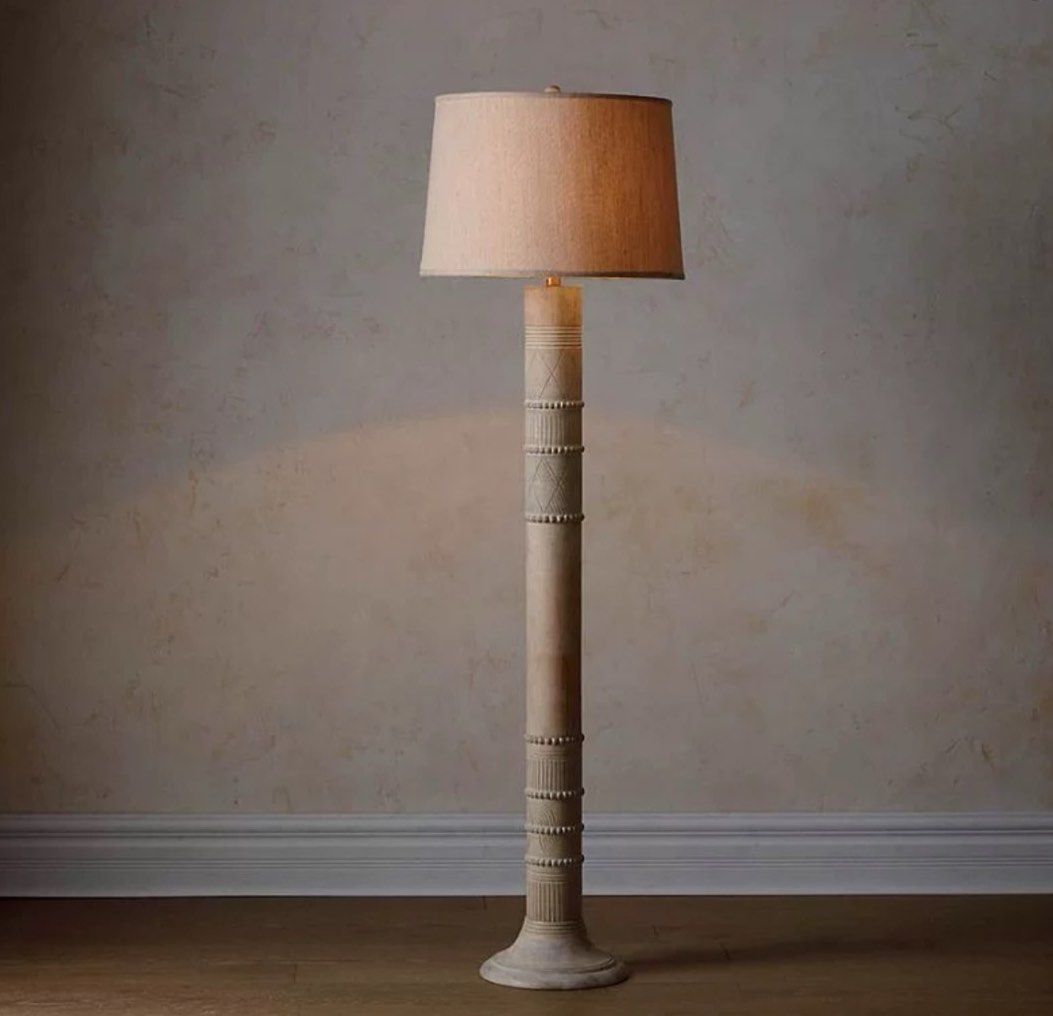 LEOA Antique Table & Floor Lamp