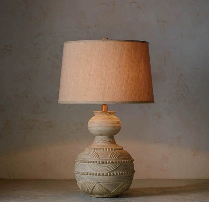 LEOA Antique Table & Floor Lamp