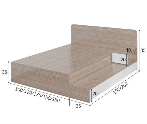 LERA Modern Storage Bedframe