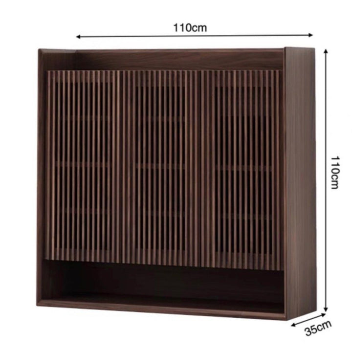 LESOE Walnut Shoe Cabinet