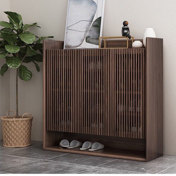 LESOE Walnut Shoe Cabinet