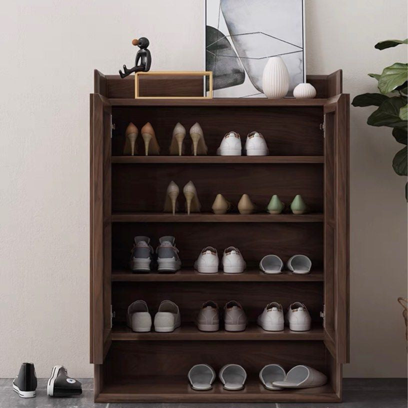 LESOE Walnut Shoe Cabinet