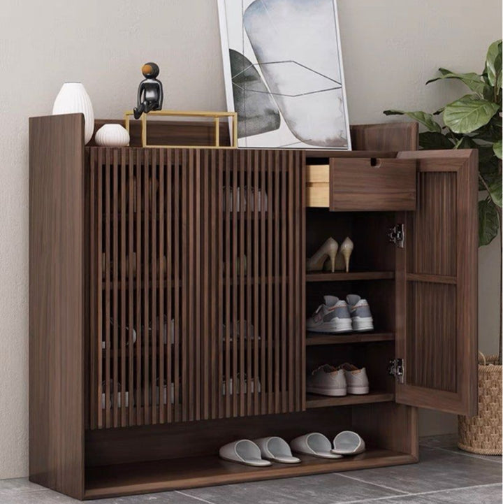 LESOE Walnut Shoe Cabinet