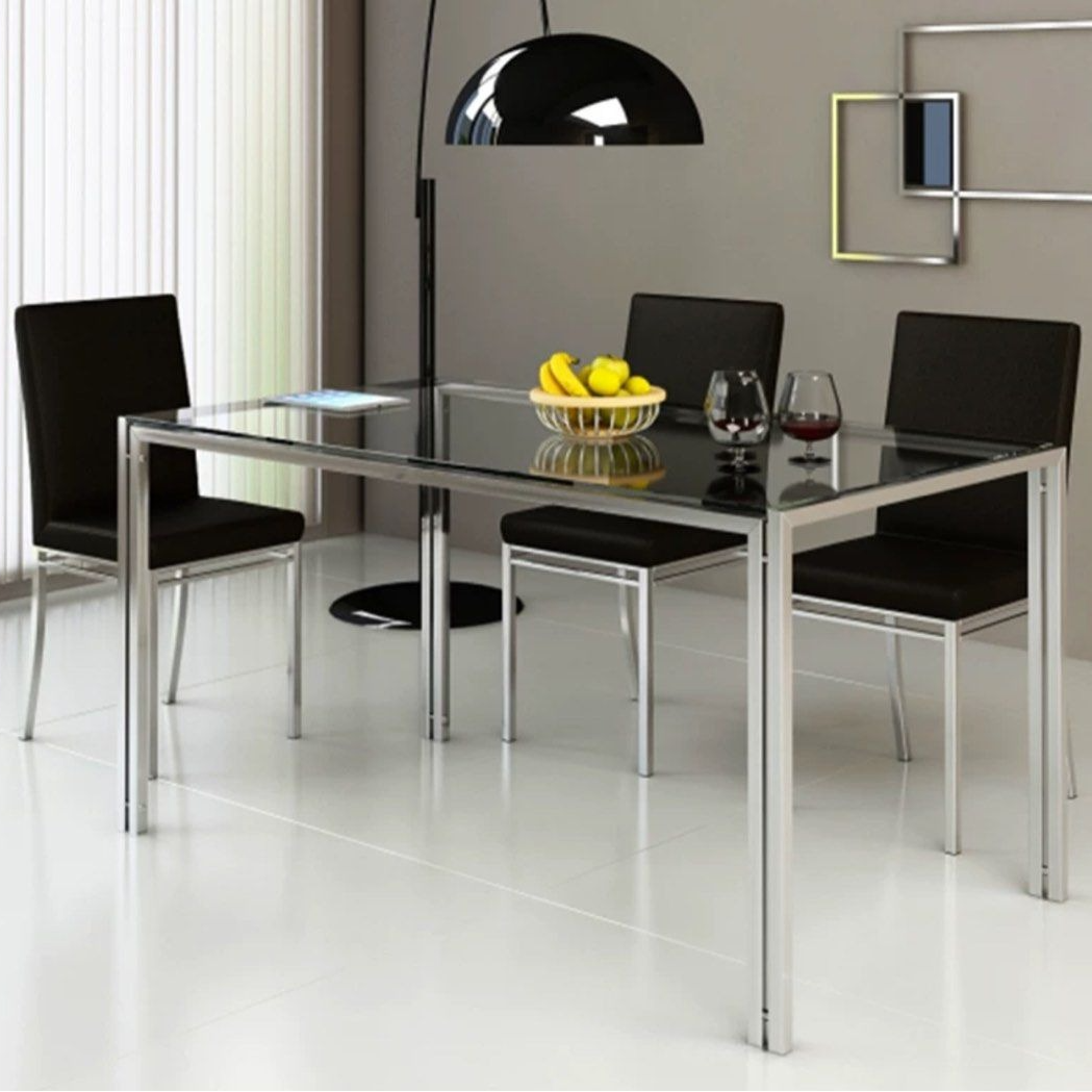 HANEY Minimalist Glass Dining Table