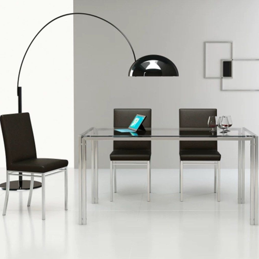 HANEY Minimalist Glass Dining Table