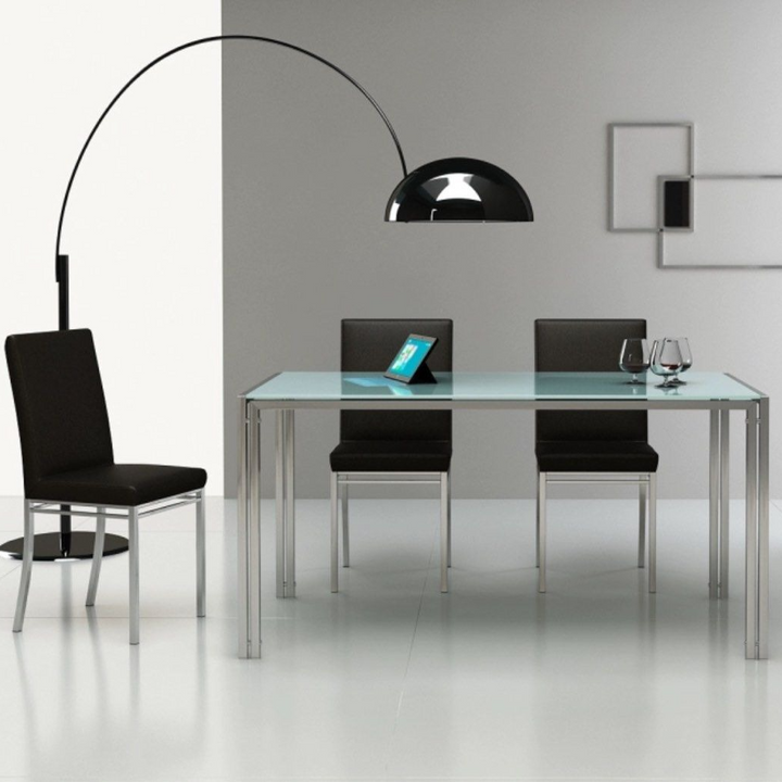 HANEY Minimalist Glass Dining Table