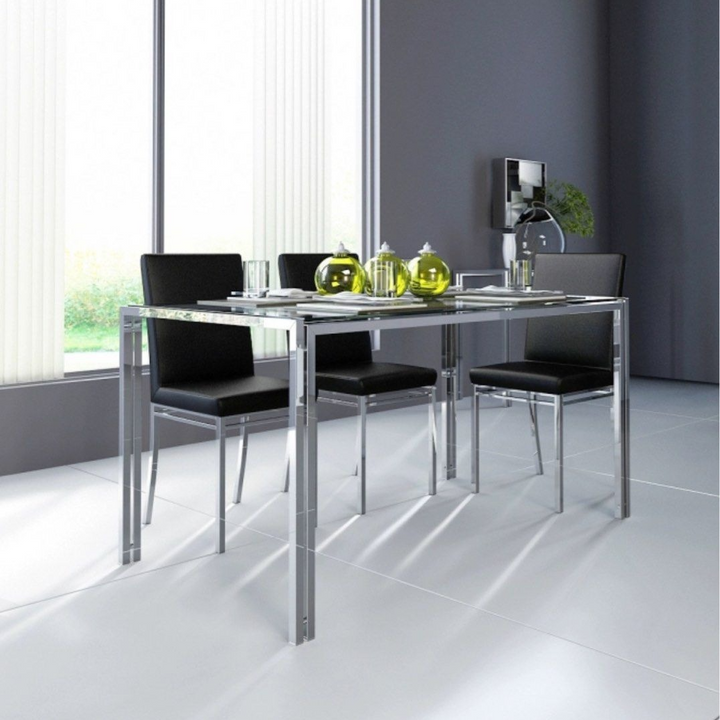 HANEY Minimalist Glass Dining Table