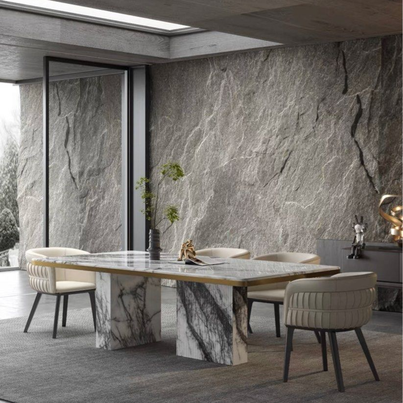 JAMIE Modern Natural Marble Dining Table