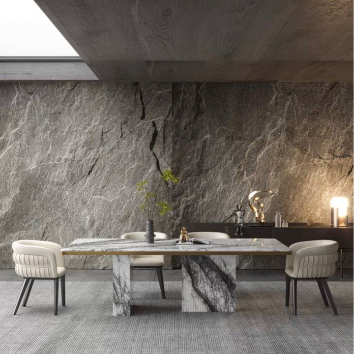 JAMIE Modern Natural Marble Dining Table
