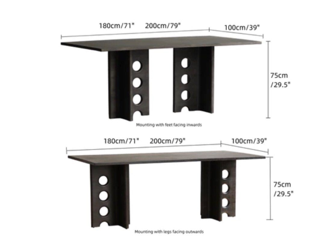 LICHI Solid Oak Dining Table