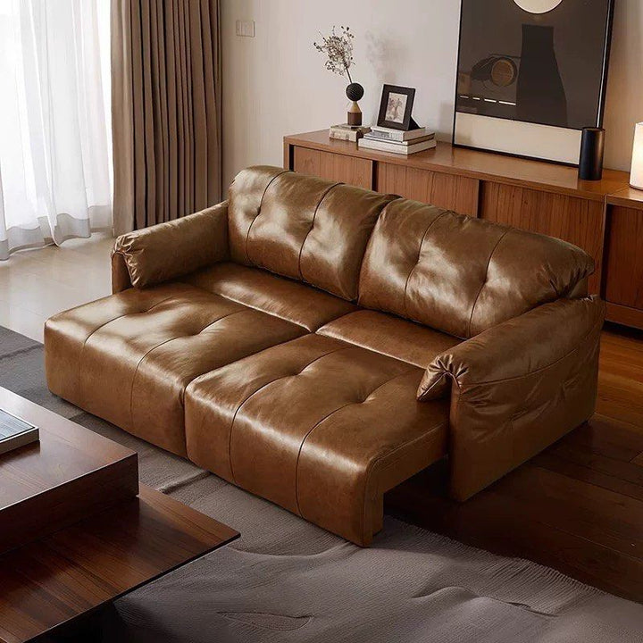 RYJAN Modern Genuine Leather Electric Sofa