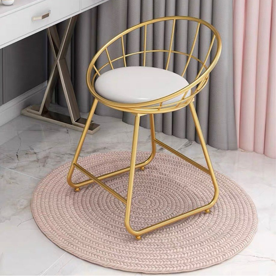 EMILIO Modern Vanity Chair / Bar Stool