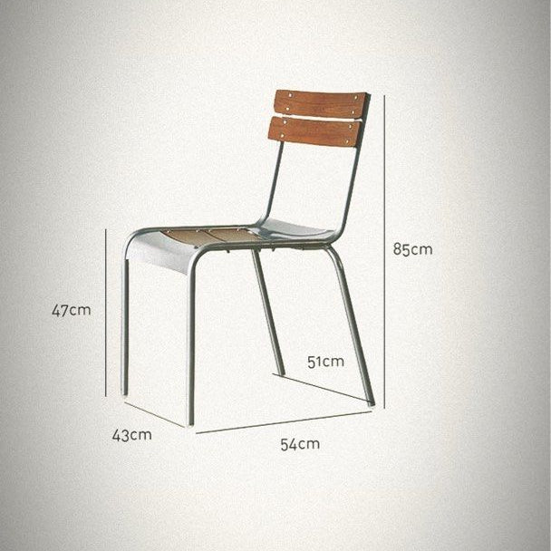LIREF Solid Wood & Metal Chair