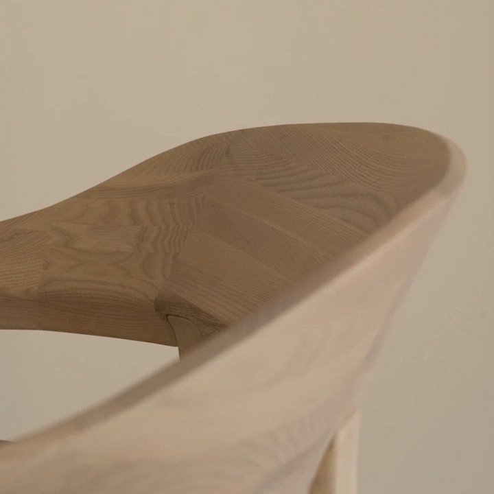 YUNA Japandi Solid Wood Lounge Chair