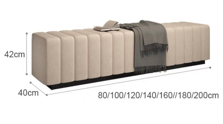 GLENN Modern Velvet Bench