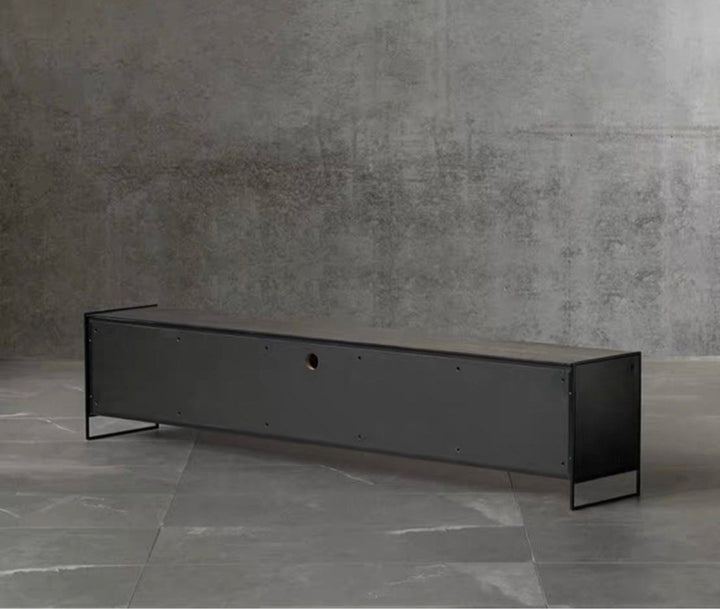 TELMAR Industrial Solid Wood TV Console