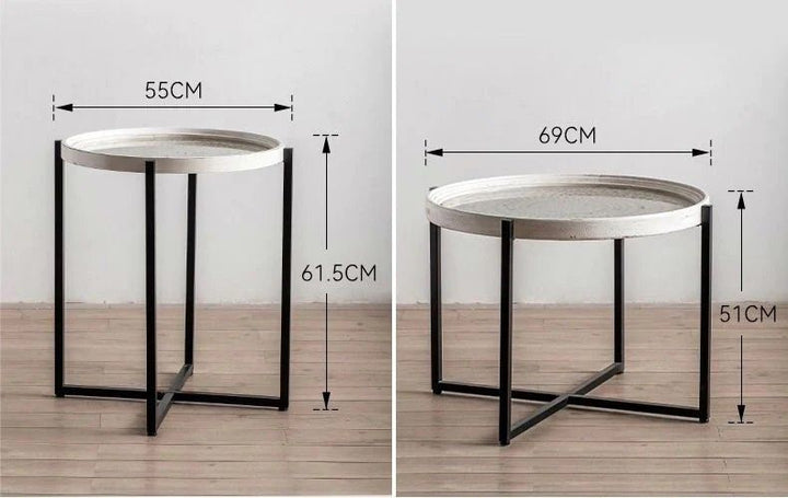 SETH Rustic End Table Set