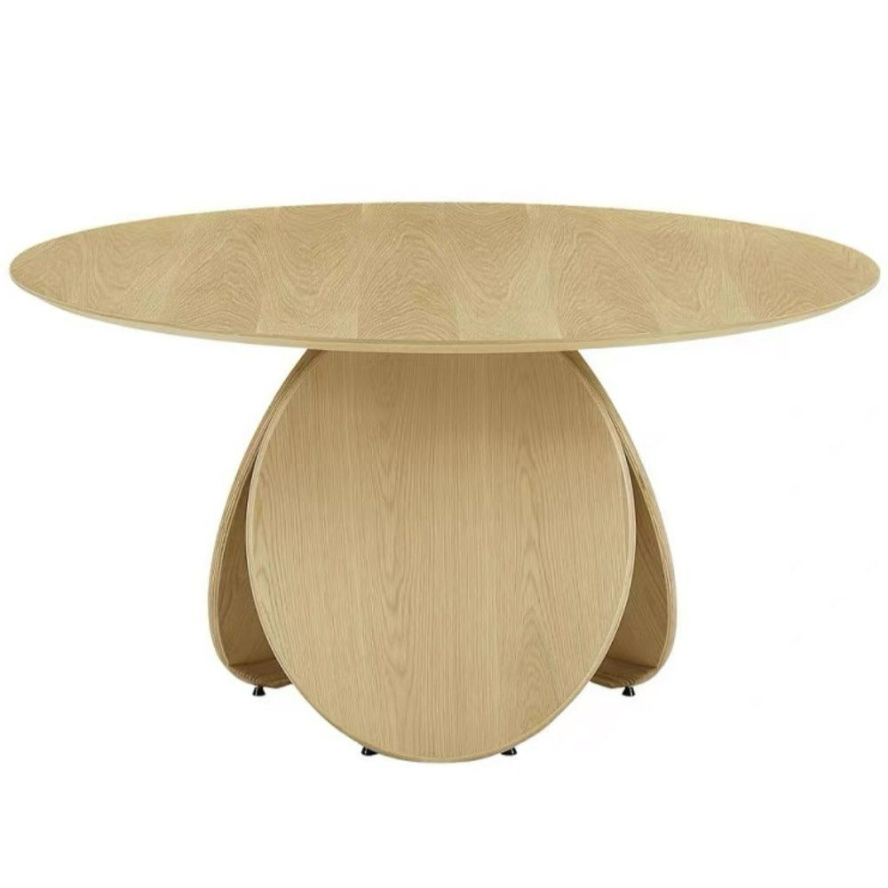 RODON Japandi Solid Wood Round Dining Table