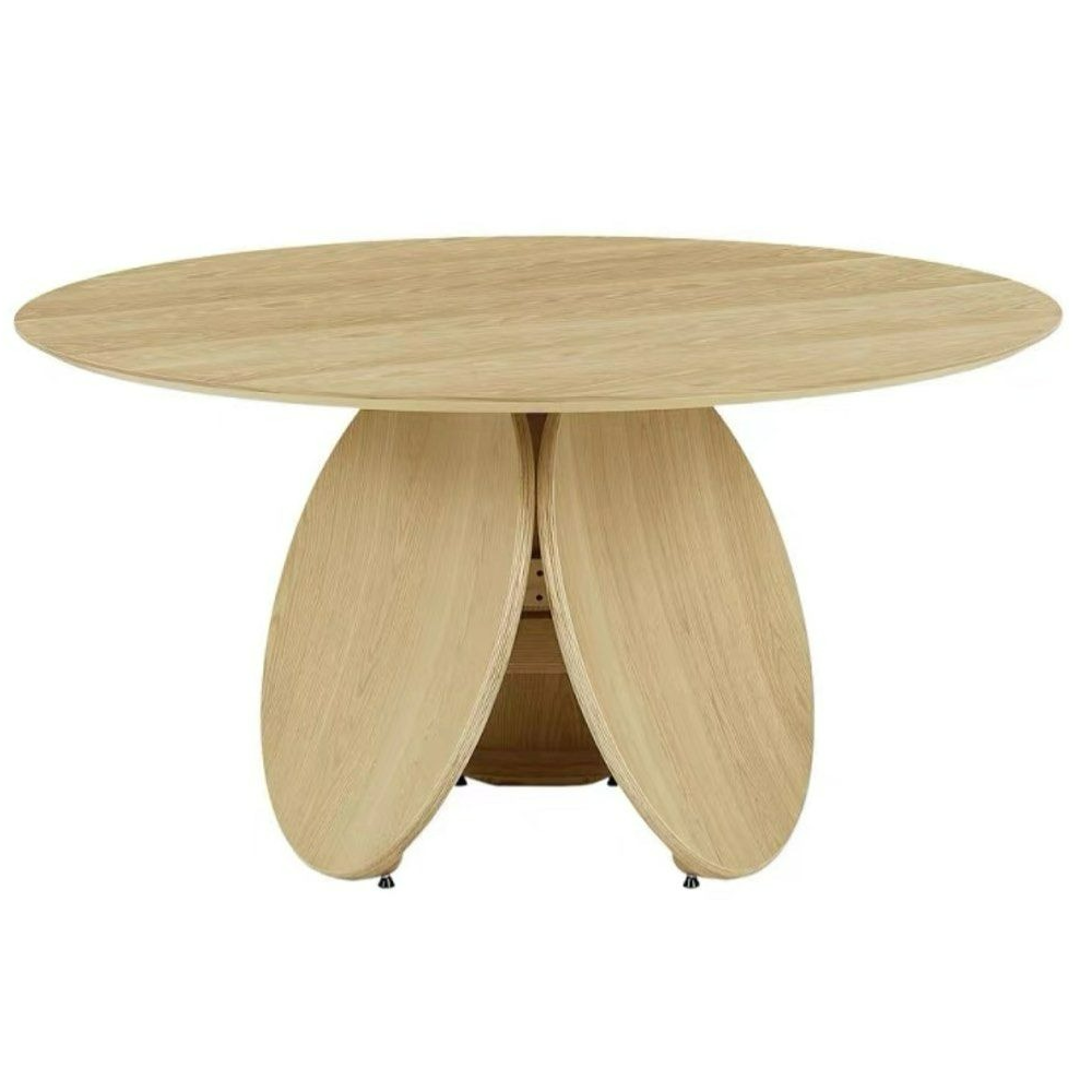 RODON Japandi Solid Wood Round Dining Table