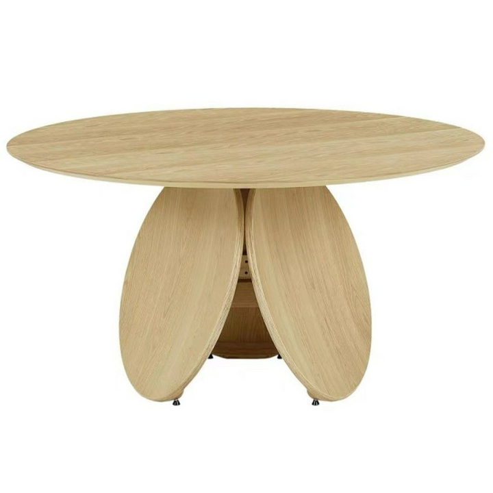 RODON Japandi Solid Wood Round Dining Table