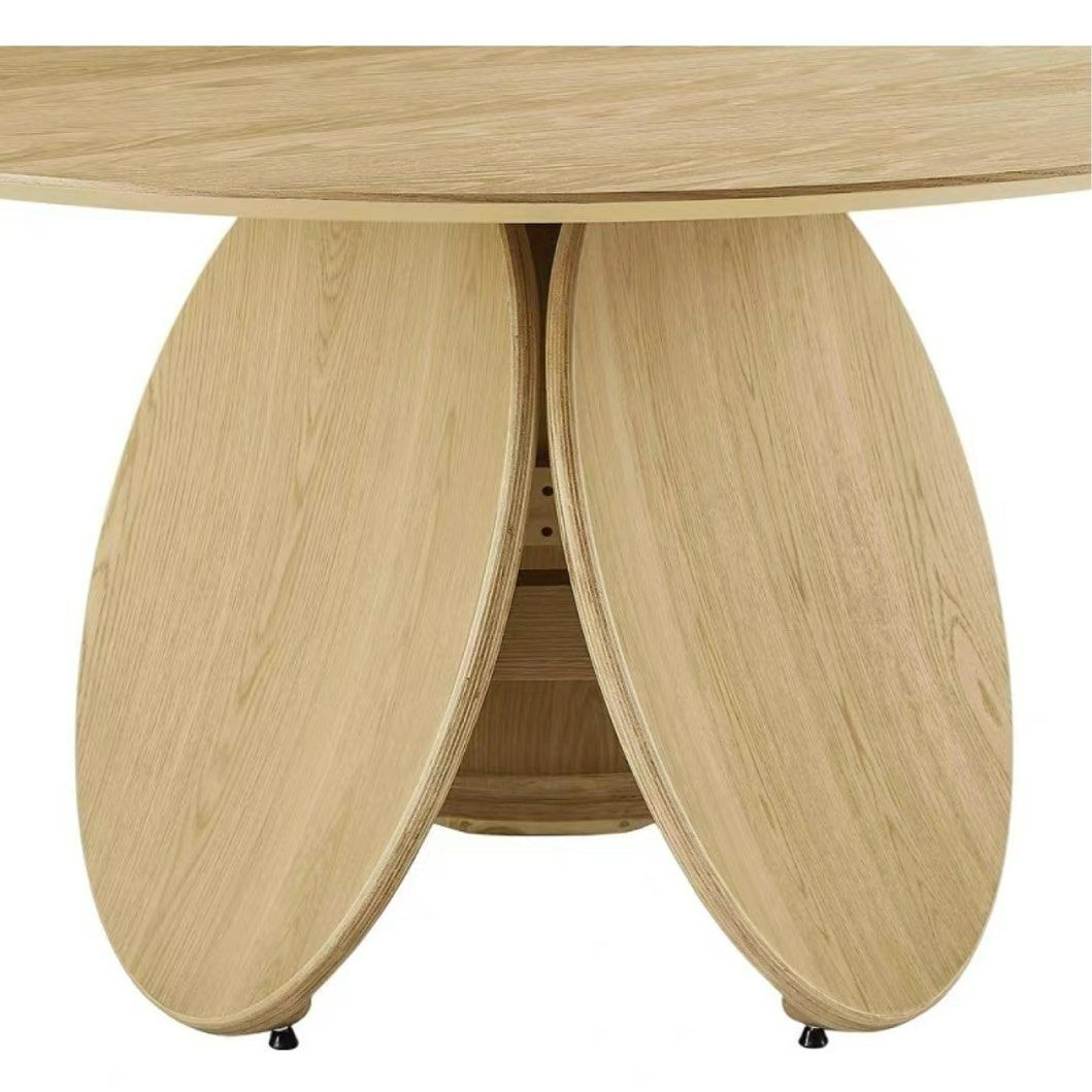 RODON Japandi Solid Wood Round Dining Table