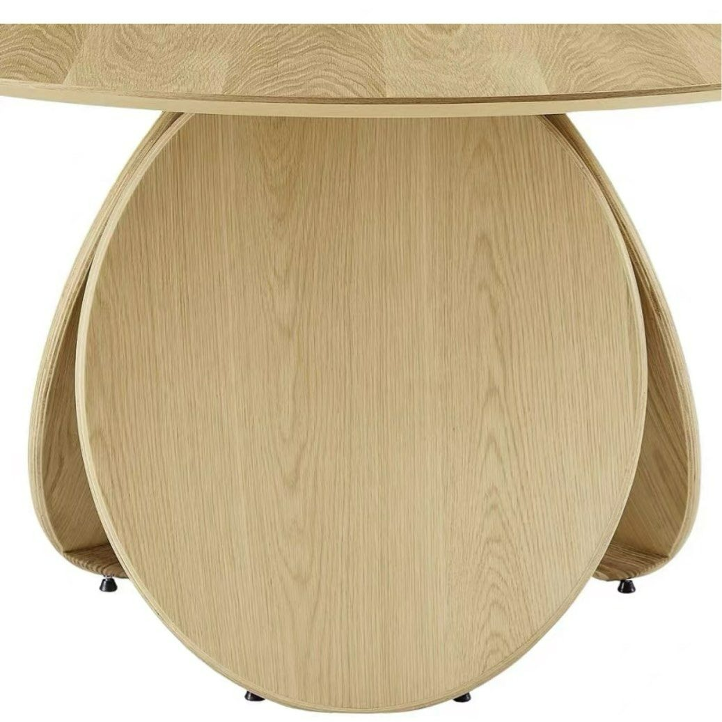 RODON Japandi Solid Wood Round Dining Table
