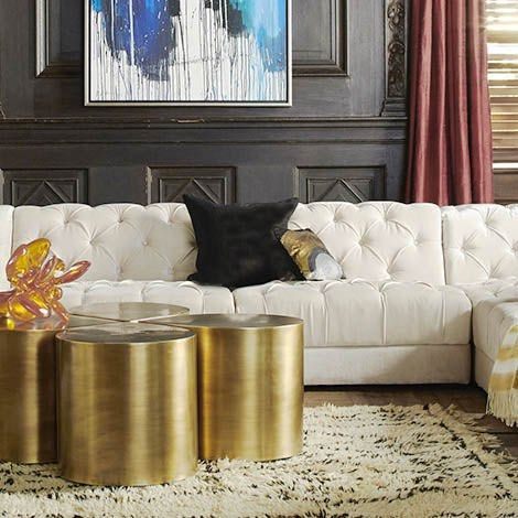 JESPER Gold Side Table