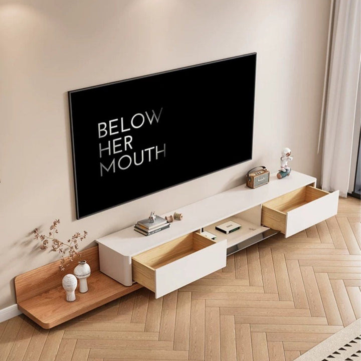 FUMIKO Japandi Extendable TV Console & Coffee Table