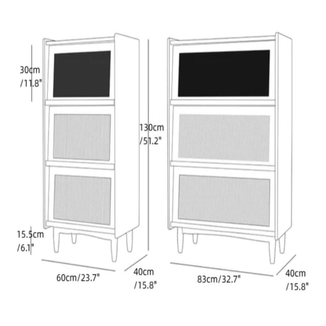 ELEGANTE Wood Bookcase & Cabinet