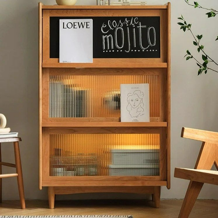 ELEGANTE Wood Bookcase & Cabinet