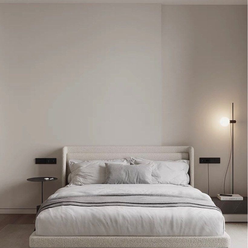 LOZAN Modern Boucle Bedframe