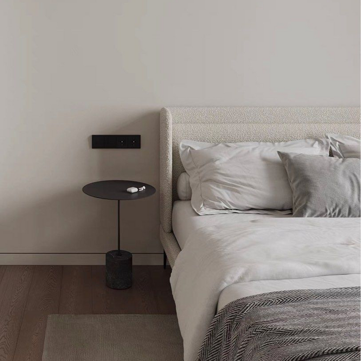 LOZAN Modern Boucle Bedframe
