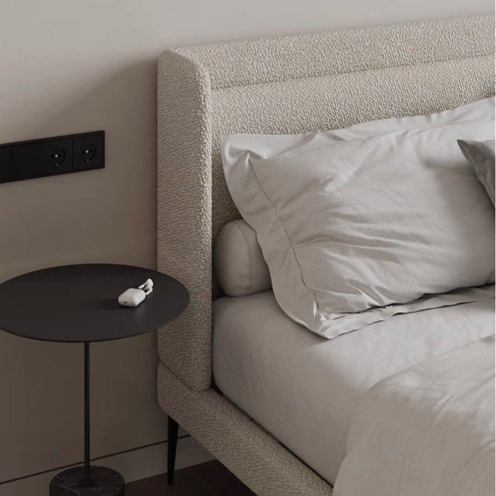 LOZAN Modern Boucle Bedframe