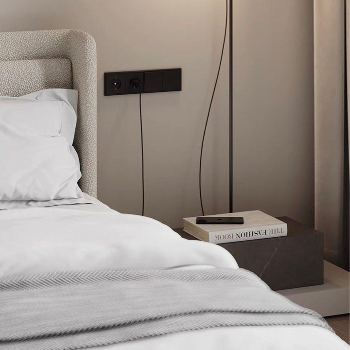 LOZAN Modern Boucle Bedframe
