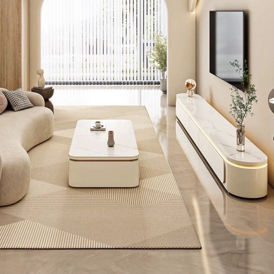 VORAK Modern Sintered Stone TV Console