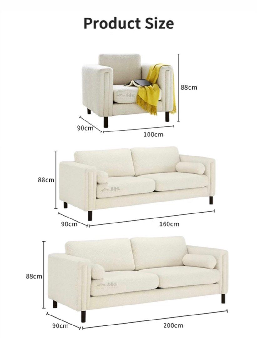 NOLARIO Modern Boucle Sofa