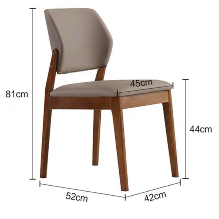 KINNEY Modern Leather Dining Chair