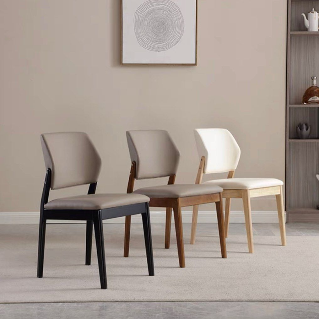 KINNEY Modern Leather Dining Chair