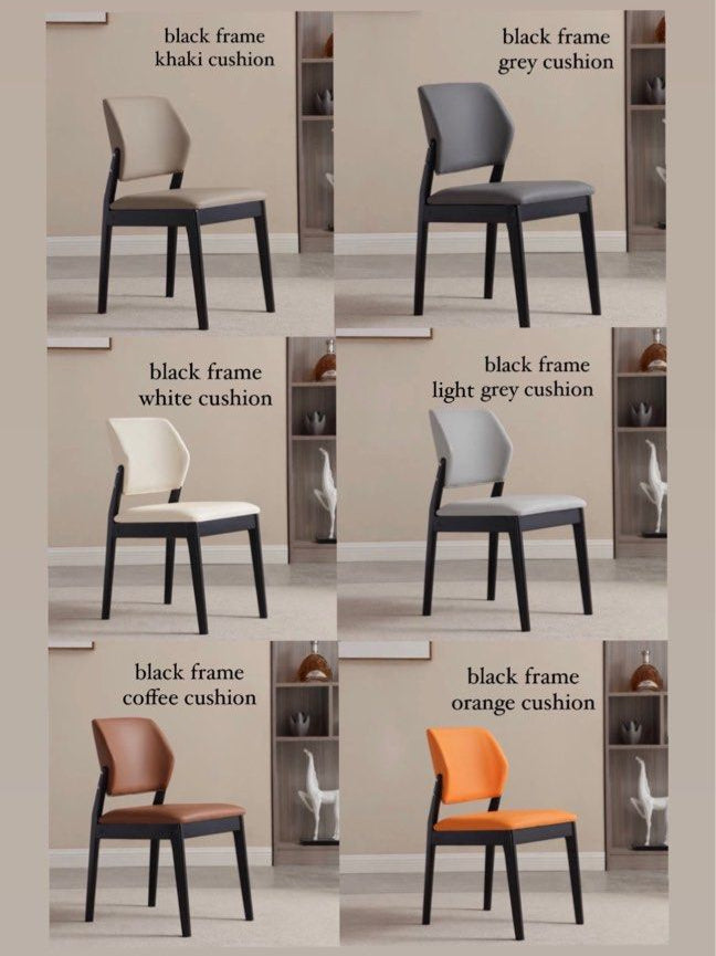 KINNEY Modern Leather Dining Chair
