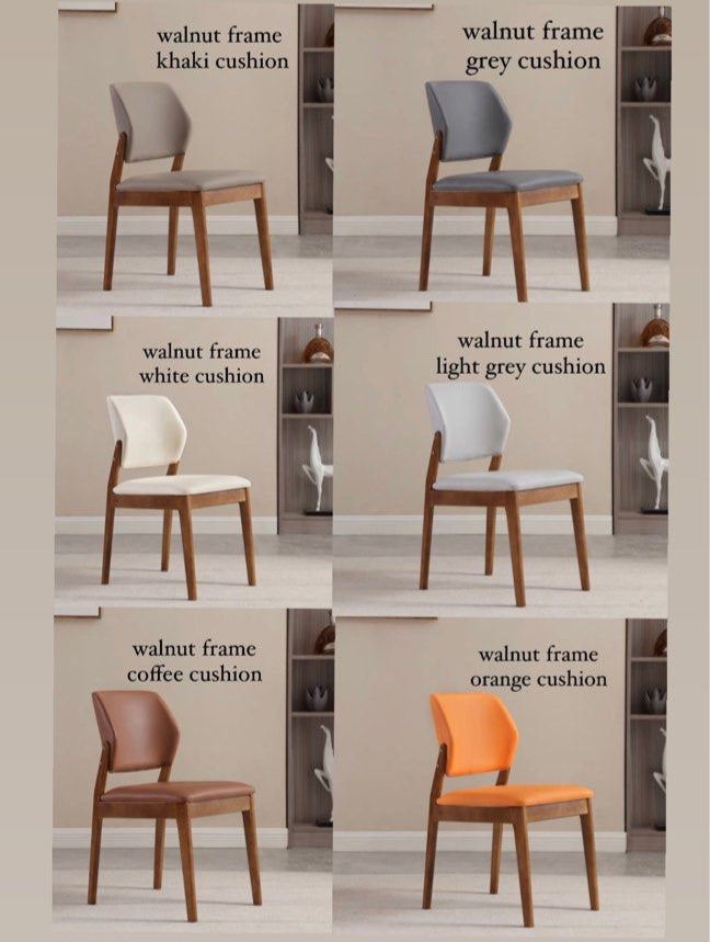 KINNEY Modern Leather Dining Chair
