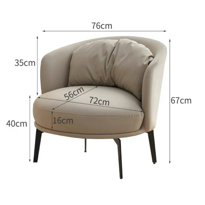 MASON Modern Leather Lounge Chair