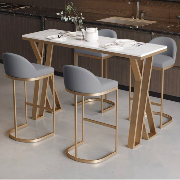 BEVA Modern Slate Bar Table & Stool