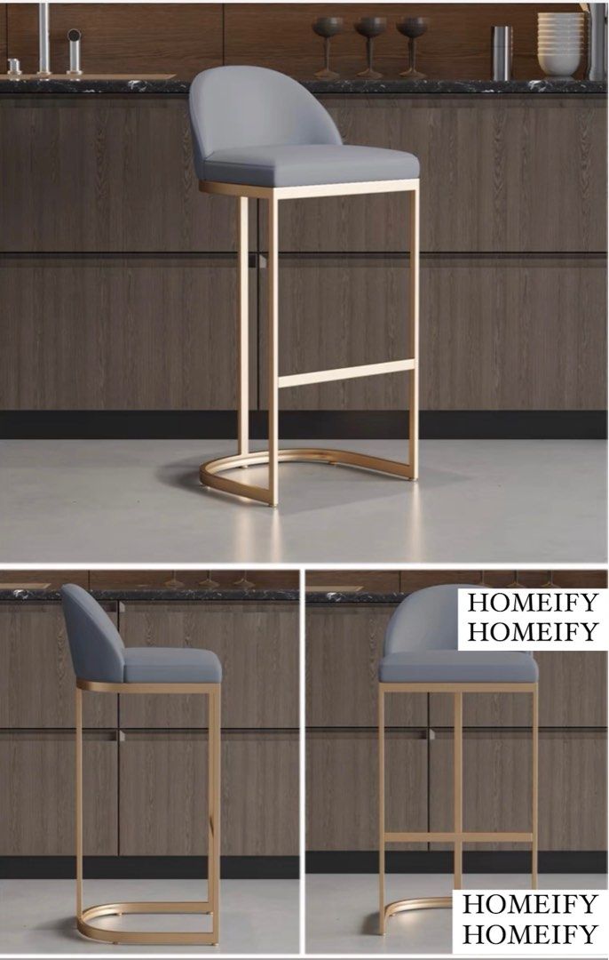 BEVA Modern Slate Bar Table & Stool