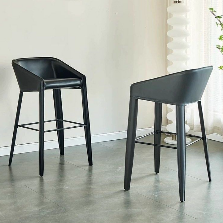KILS Modern Leather Bar Stool