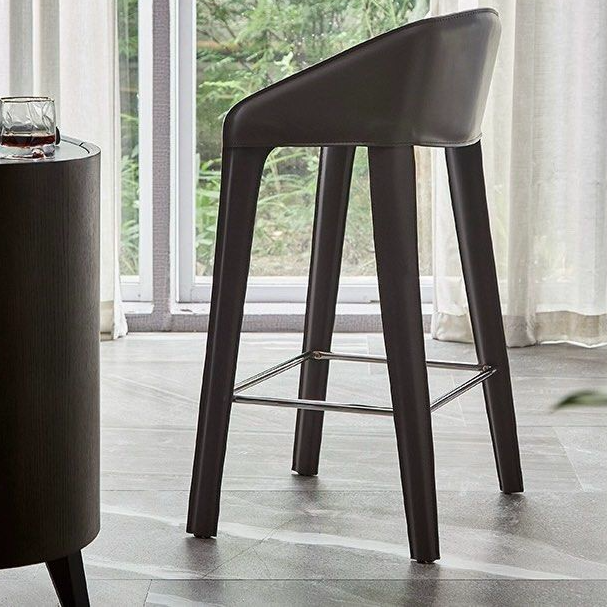 KILS Modern Leather Bar Stool