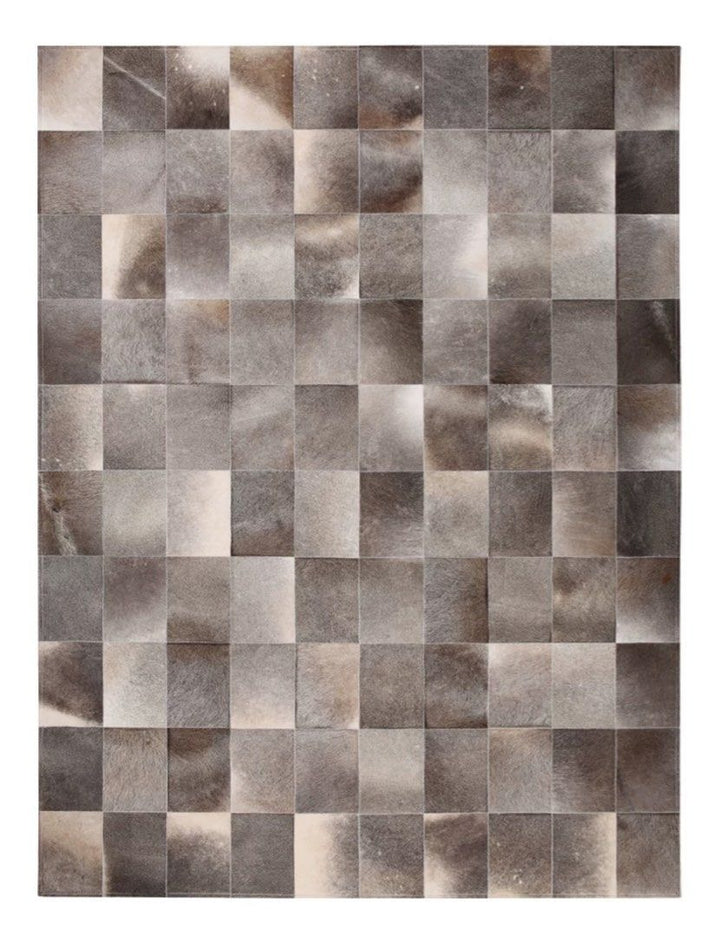 VIMLE Modern Cowhide Leather Rug